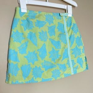 Vintage Lily Pulitzer Conch Seashell mini skort